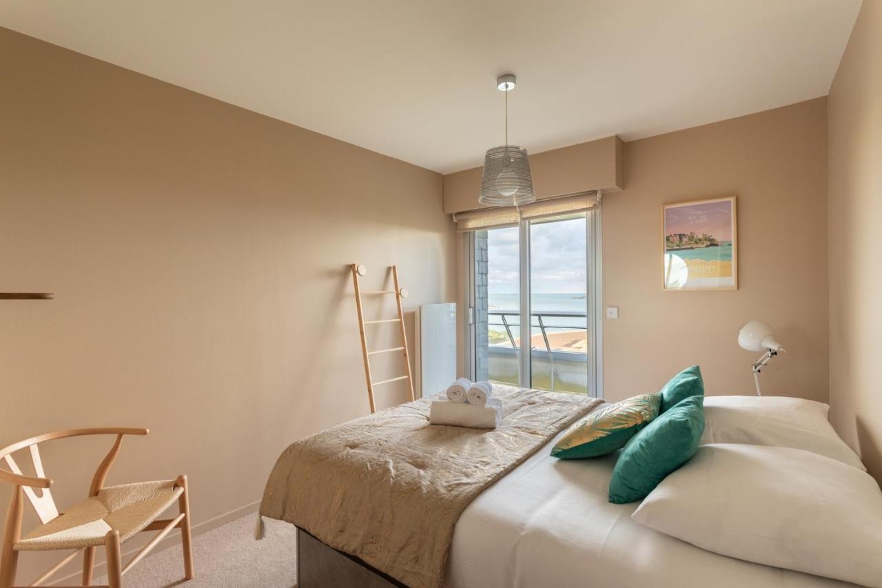 Heol - Appartement 2 Chambres - Vue Mer Et Parking Dinard Exteriör bild